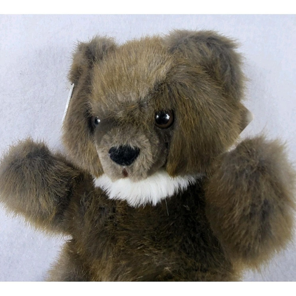Vintage Russ Caress Soft Pets 12" Brown Teddy Bear Soft Stuffed Plush with Tags